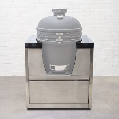 Draco Grills Stainless Steel 22in (57cm) Kamado Cabinet with Granite Top