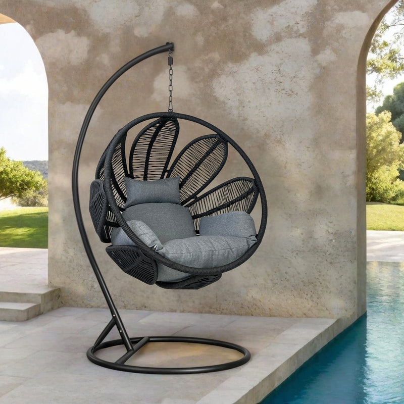Bracken Outdoors Athens Rope Hanging Egg Chair - Image 2