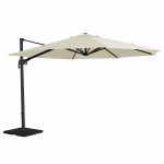 Alexander Rose 3.5m Cantilever Round Garden Parasol - Ecru