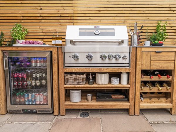 Draco Grills Teak Modular Outdoor Kitchens
