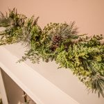 The Christmas Centre Arctic Forest 6ft (180cm) Prelit Christmas Garland with Warm White Battery Operated LED Lights