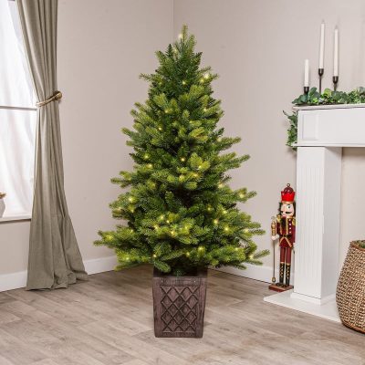 Canterbury Pre-Lit Artificial PE/PVC Christmas Tree 4.5FT