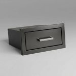 Draco Grills Black Stainless Steel Build-In Outdoor Kitchen Single Drawer