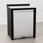 Draco Grills Teak Carbon Line Solid Stainless Steel Single Fridge Cabinet with Ceramic Top
